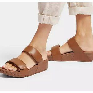LULU  Adjustable Leather Slides
